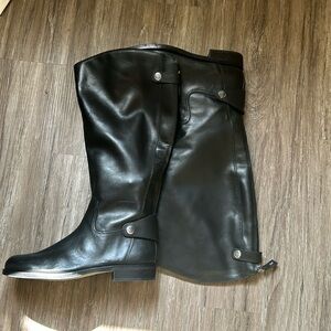 Sam Elderman Mikala Riding Knee High Boots, Size 9, NWOT, Minimalist, Leather